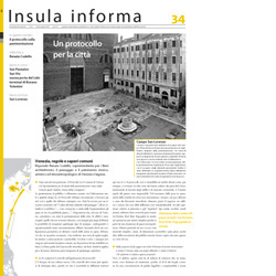 immagine di Insula Informa numero 34 del 2007 Un protocollo per la città